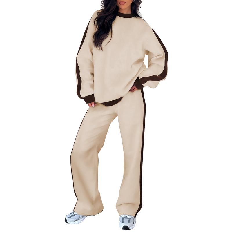 Clara – Side Stripe Sweatshirt And Pants Lounge Set