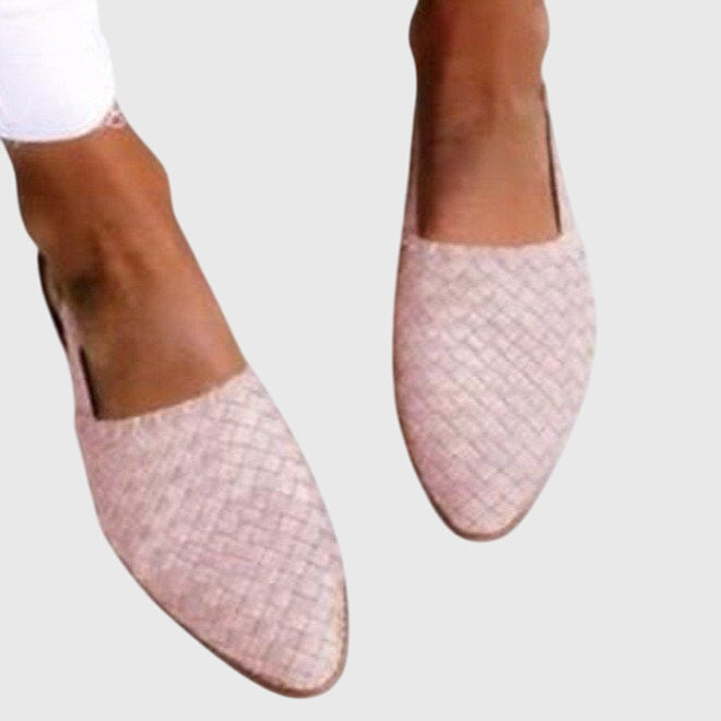 Daniela – Woven Pointed Toe Flats