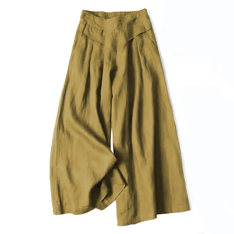Tessa – High Waist Wide Leg Culotte Pants