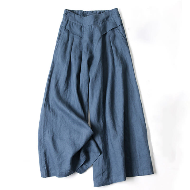 Tessa – High Waist Wide Leg Culotte Pants