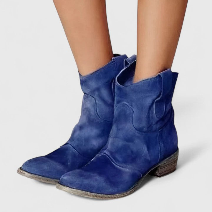 Adaline – Suede Slouchy Ankle Boots