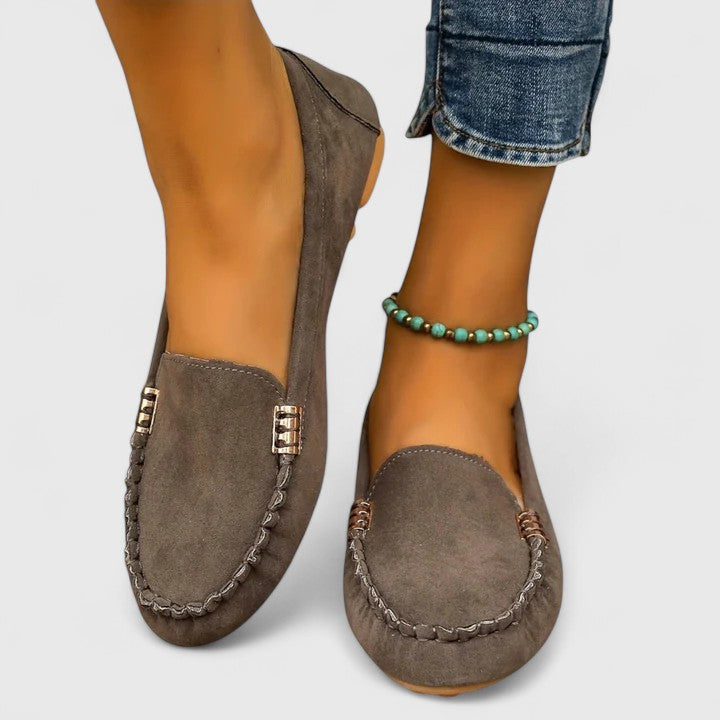Reagen – Suede Moc Toe Driving Loafers