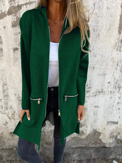 Paloma – Zip Up Long Sleeve Knit Cardigan