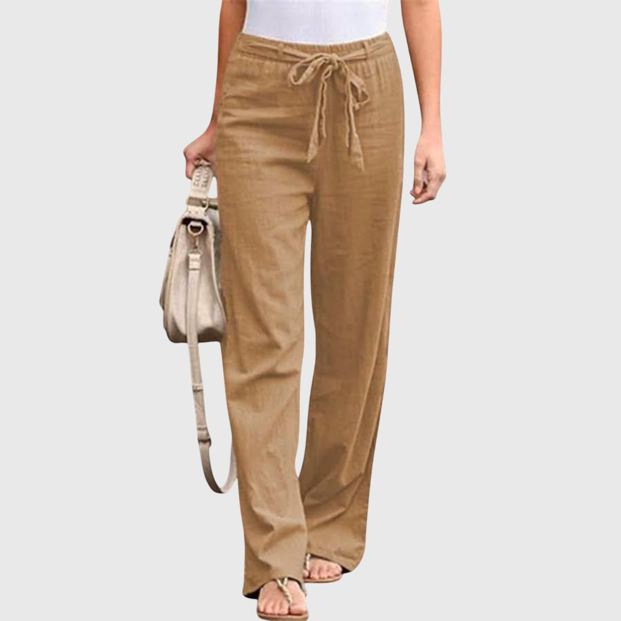Skylar – Paperbag Waist Straight Leg Pants