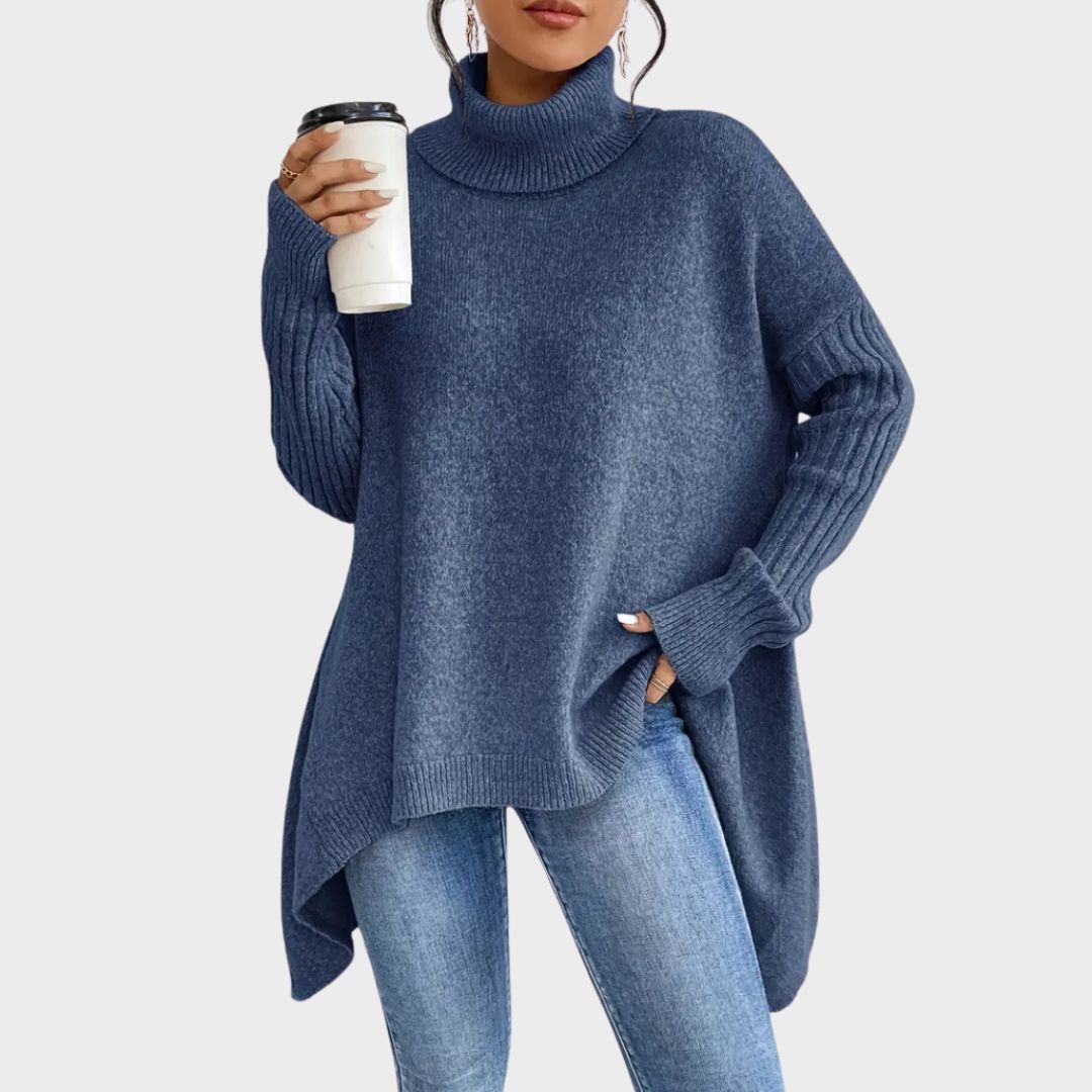 Octavia – Oversized Turtleneck Knit Sweater