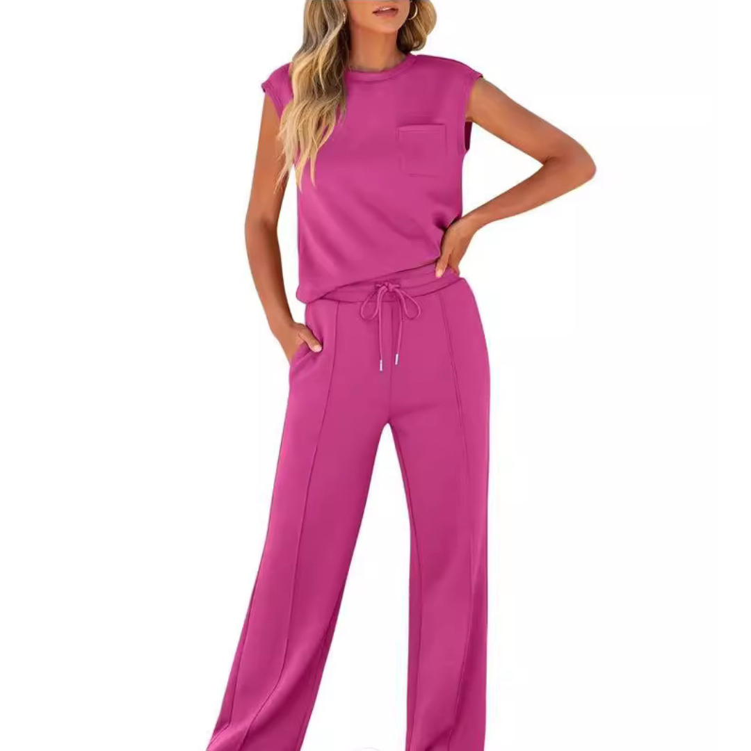 Skylar – Tank Top And Straight Leg Pants Lounge Co-ord