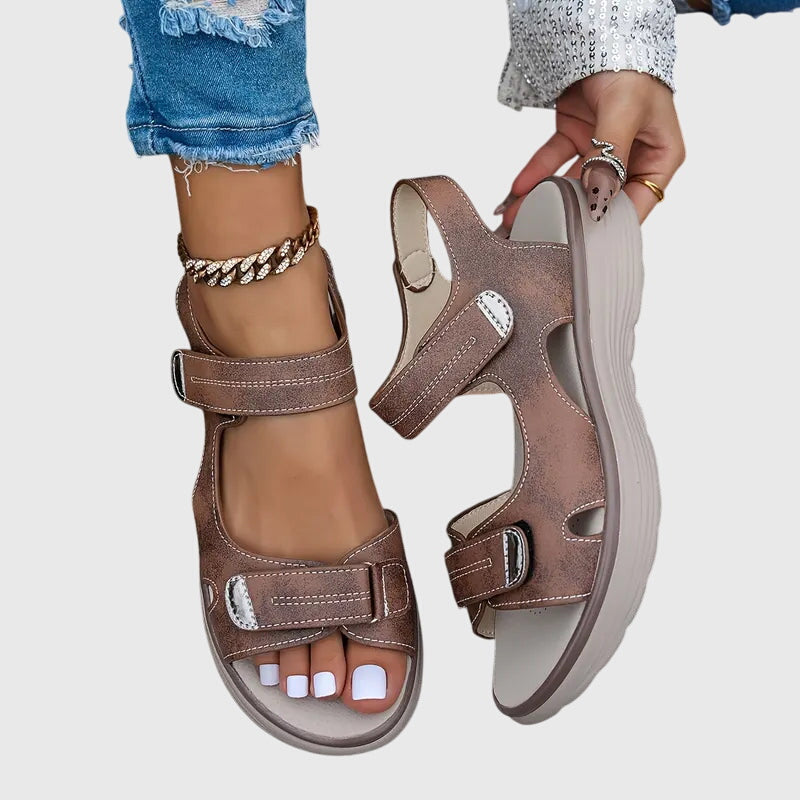 Amaya – Ankle Strap Wedge Sport Sandals