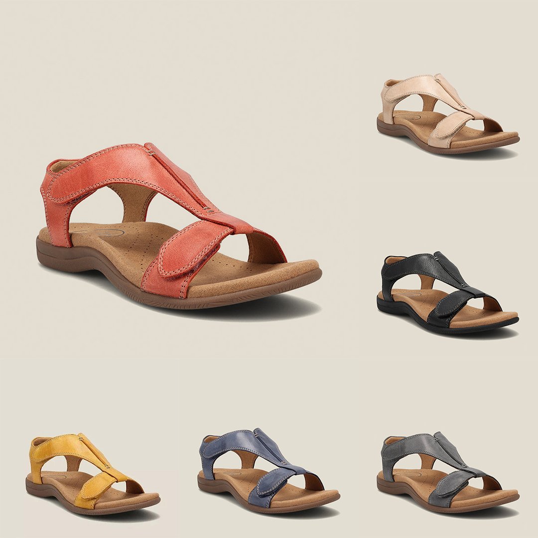 Mabel – Toe Loop Flat Slide Sandals