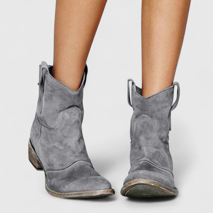 Adaline – Suede Slouchy Ankle Boots