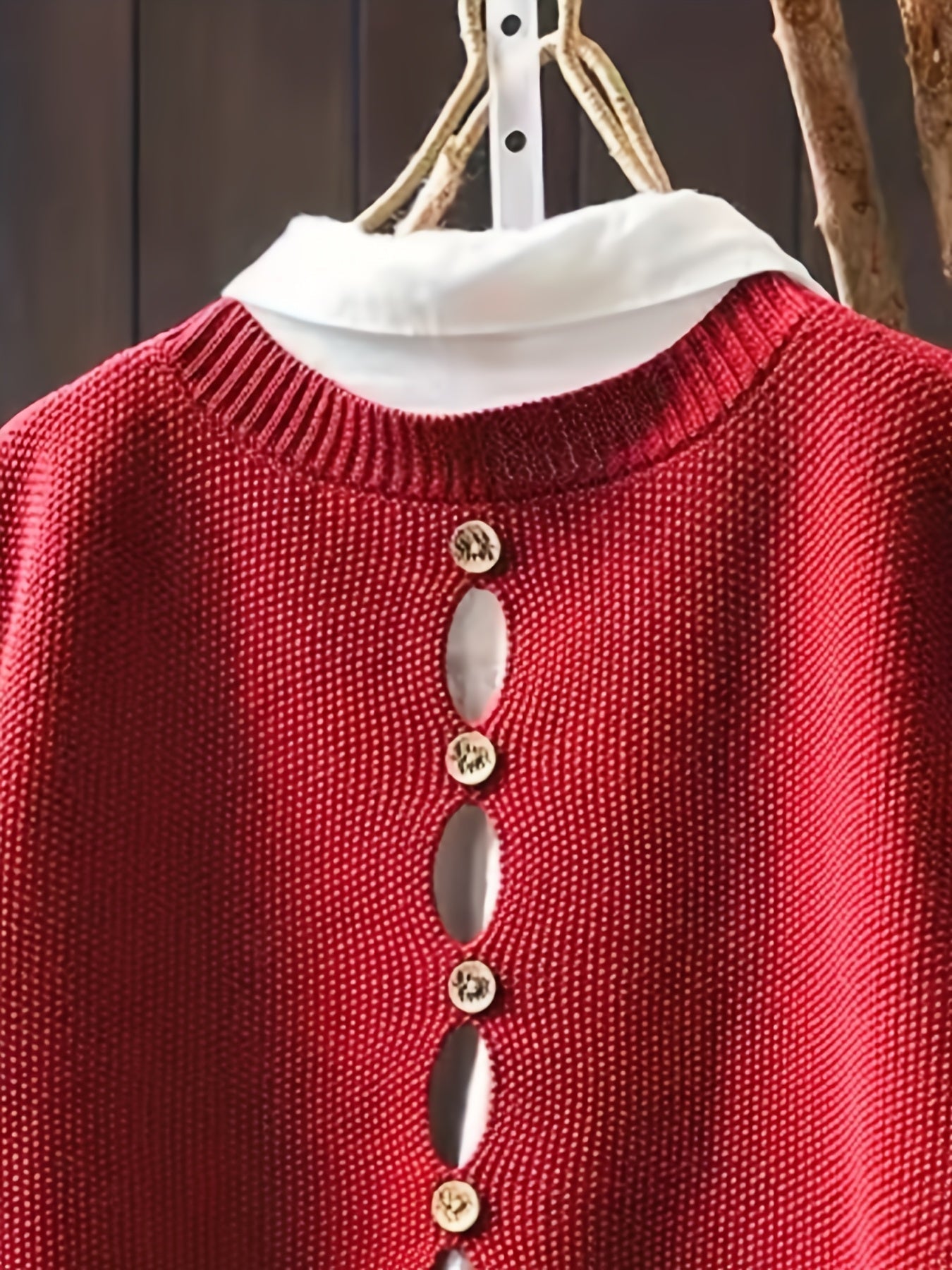 Maya – Button Up Knit Sweater Vest