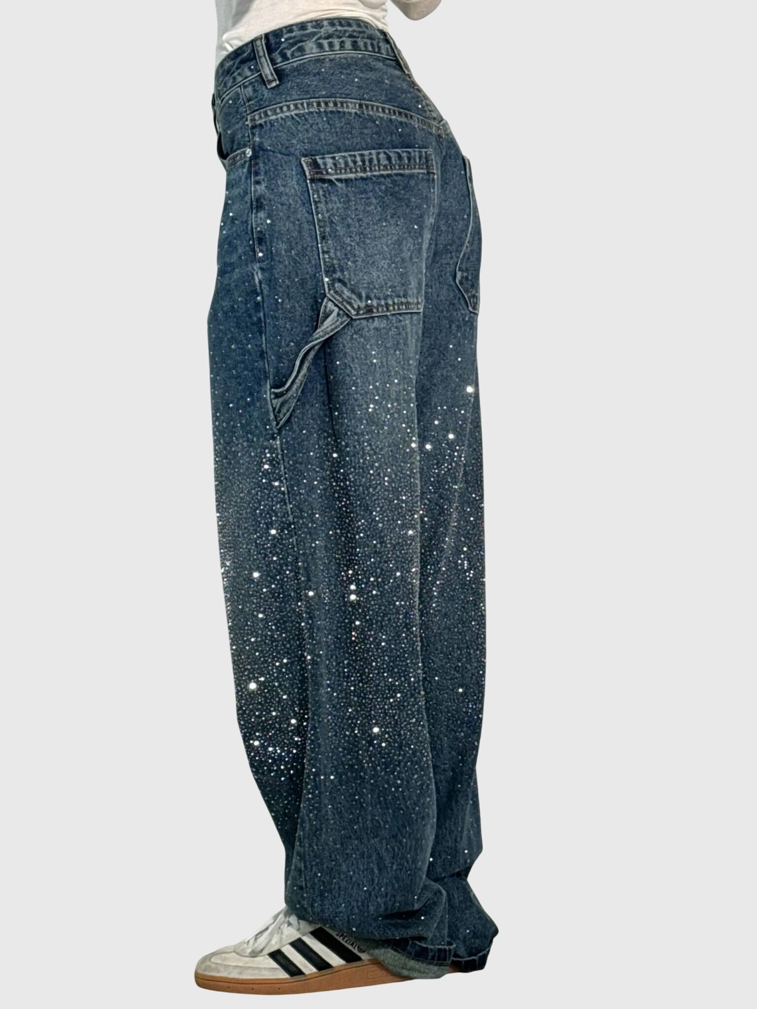 Catalina – Rhinestone Baggy Wide Leg Jeans
