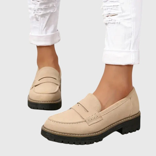 Iris – Suede Chunky Lug Sole Loafers