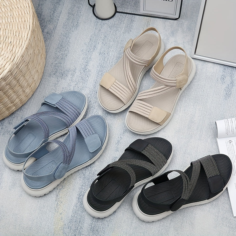 Georgia – Orthopedic Ankle Strap Low Wedge Sandals