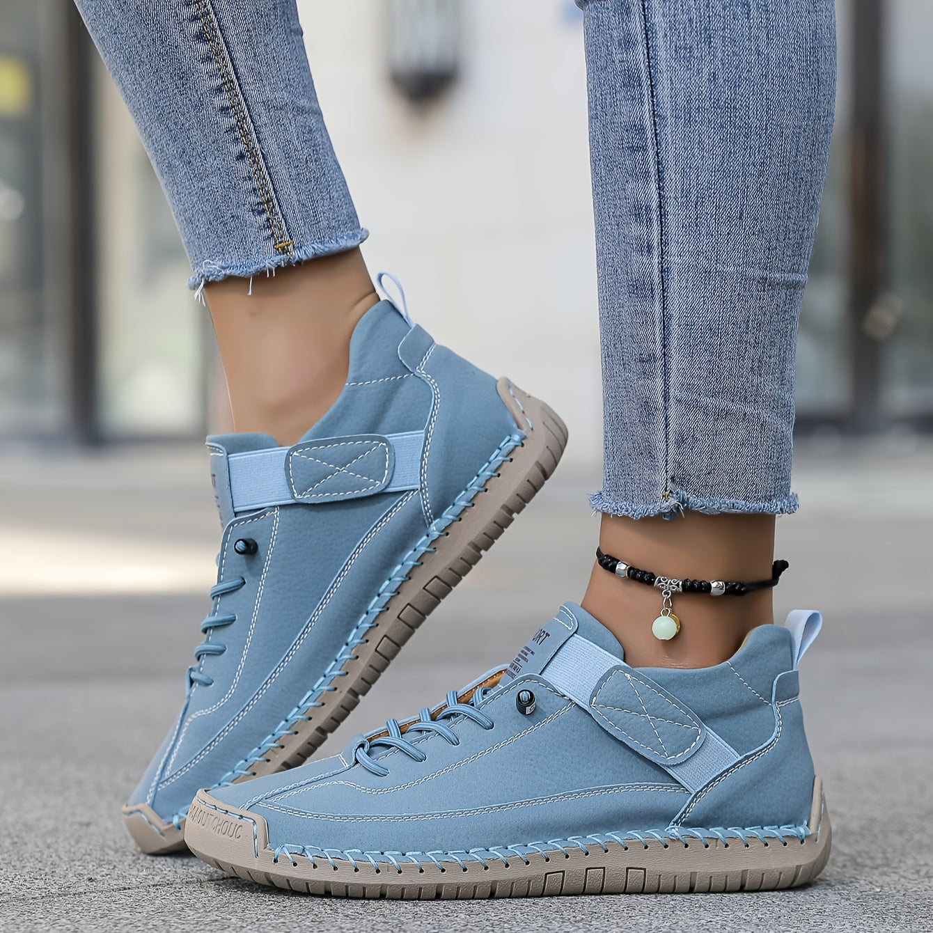 Eden – Suede Lace Up Walking Sneakers