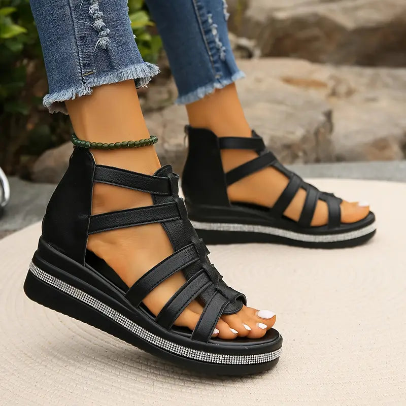 Charlotte – Strappy Gladiator Flat Sandals
