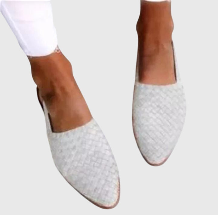 Daniela – Woven Pointed Toe Flats