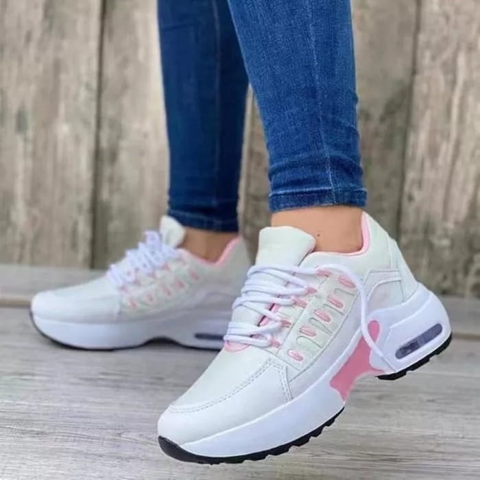 Norah – Mesh Lace Up Chunky Platform Sneakers