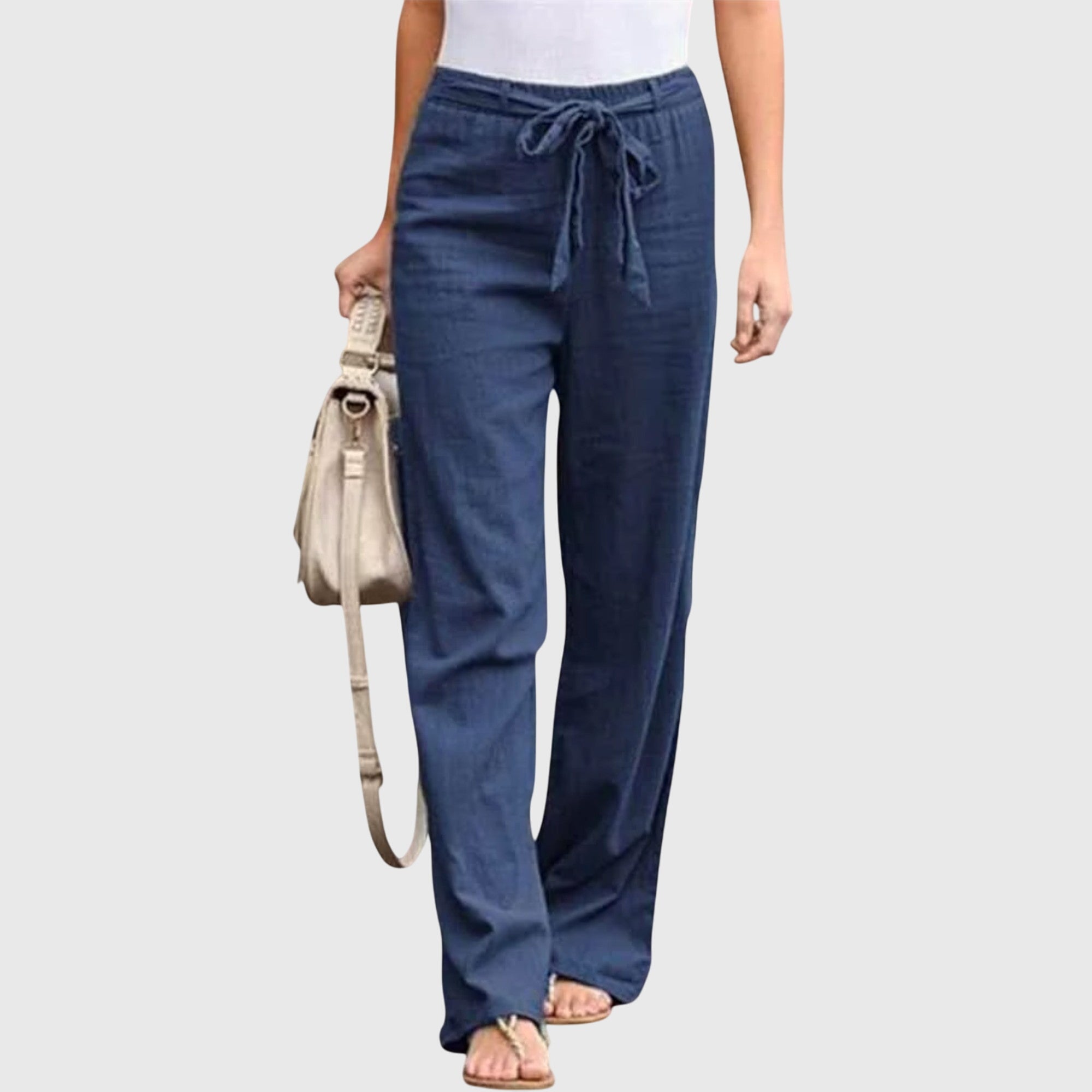 Skylar – Paperbag Waist Straight Leg Pants