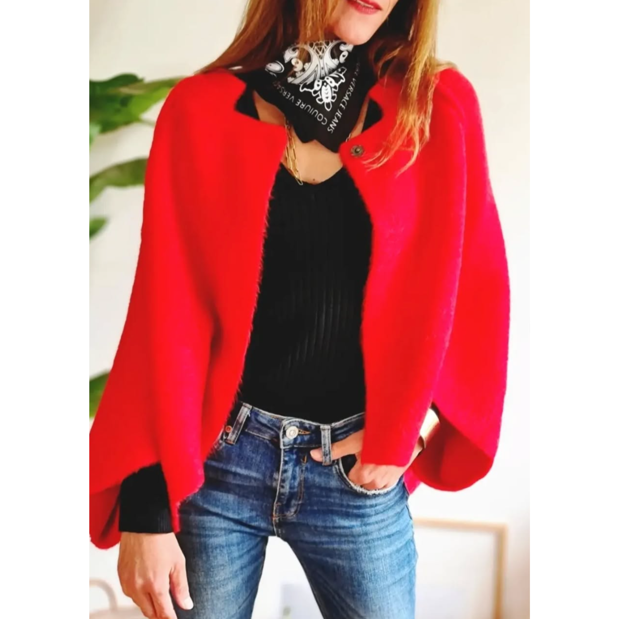 Elise – Faux Fur Collared Jacket