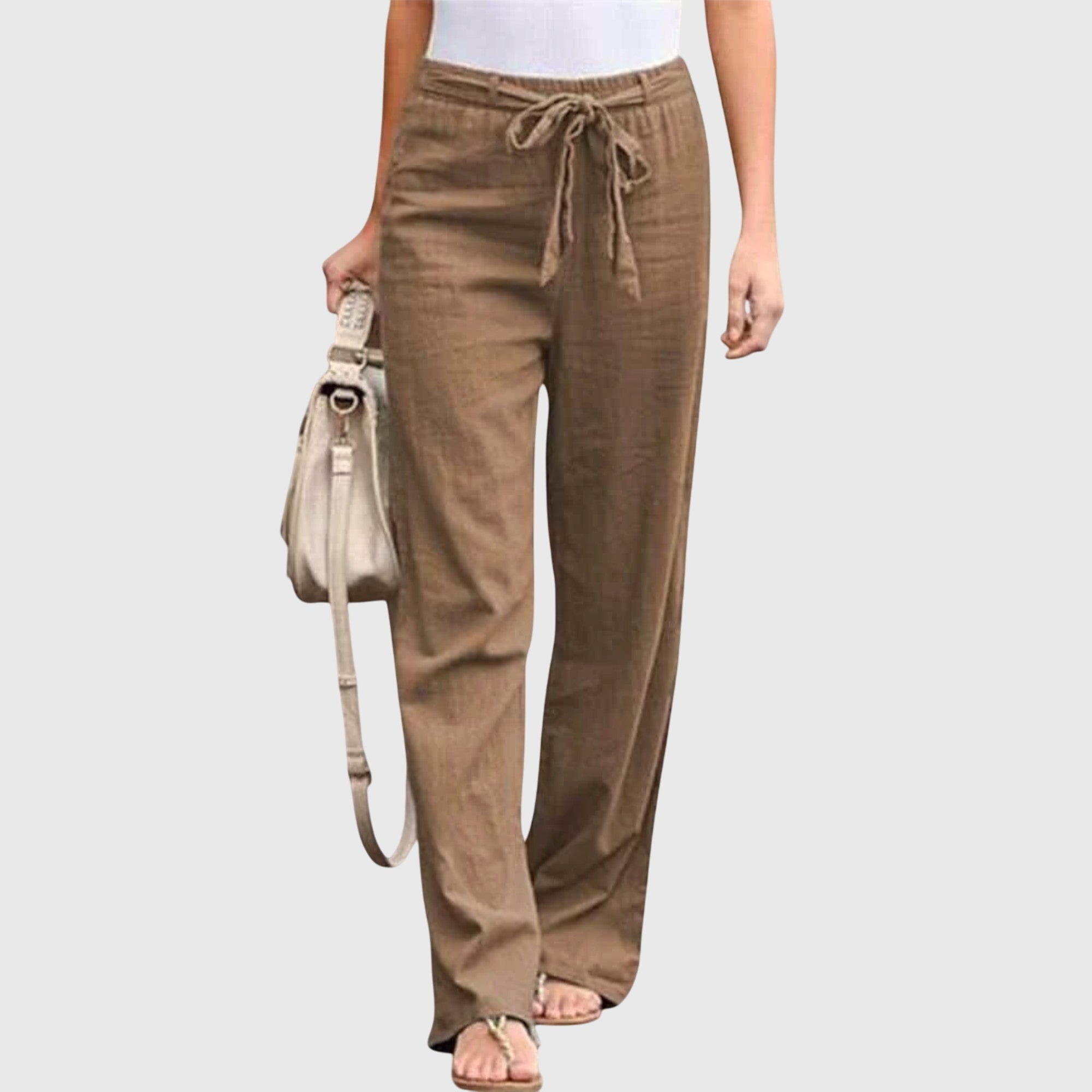 Skylar – Paperbag Waist Straight Leg Pants