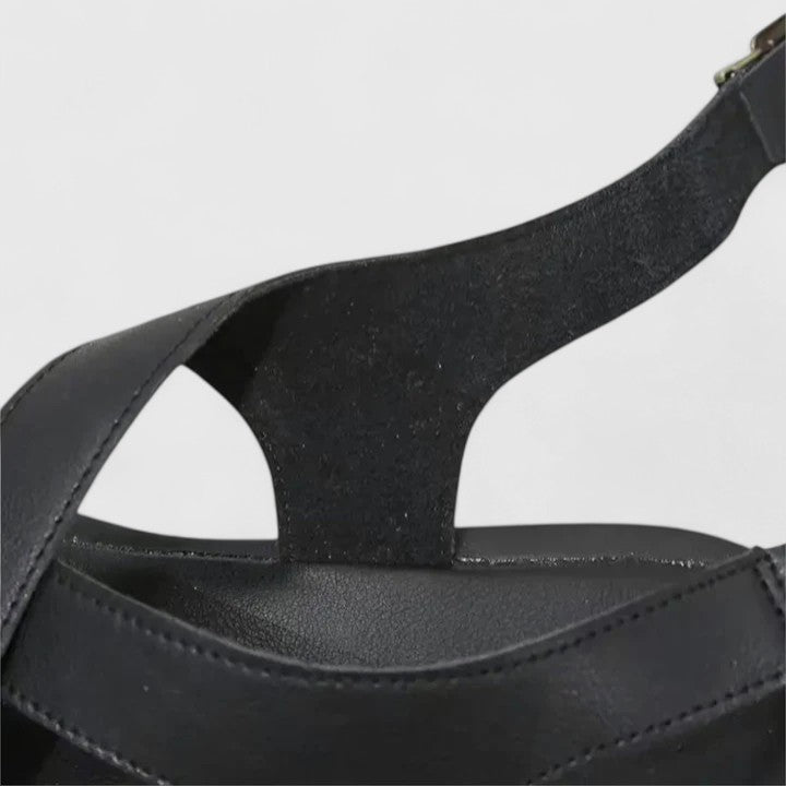 Josie – Toe Loop Ankle Strap Flat Sandals