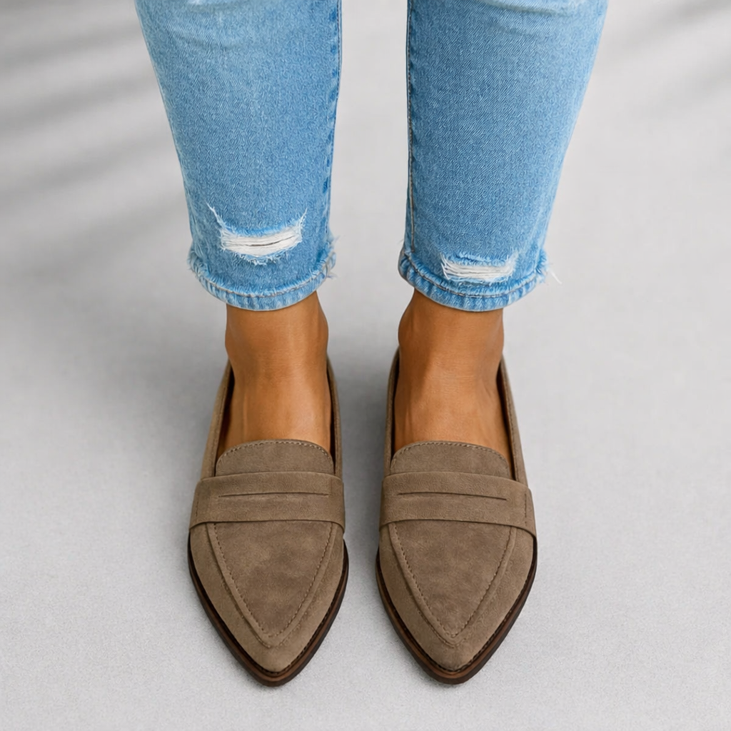 Emilia – Pointed Toe Penny Loafers