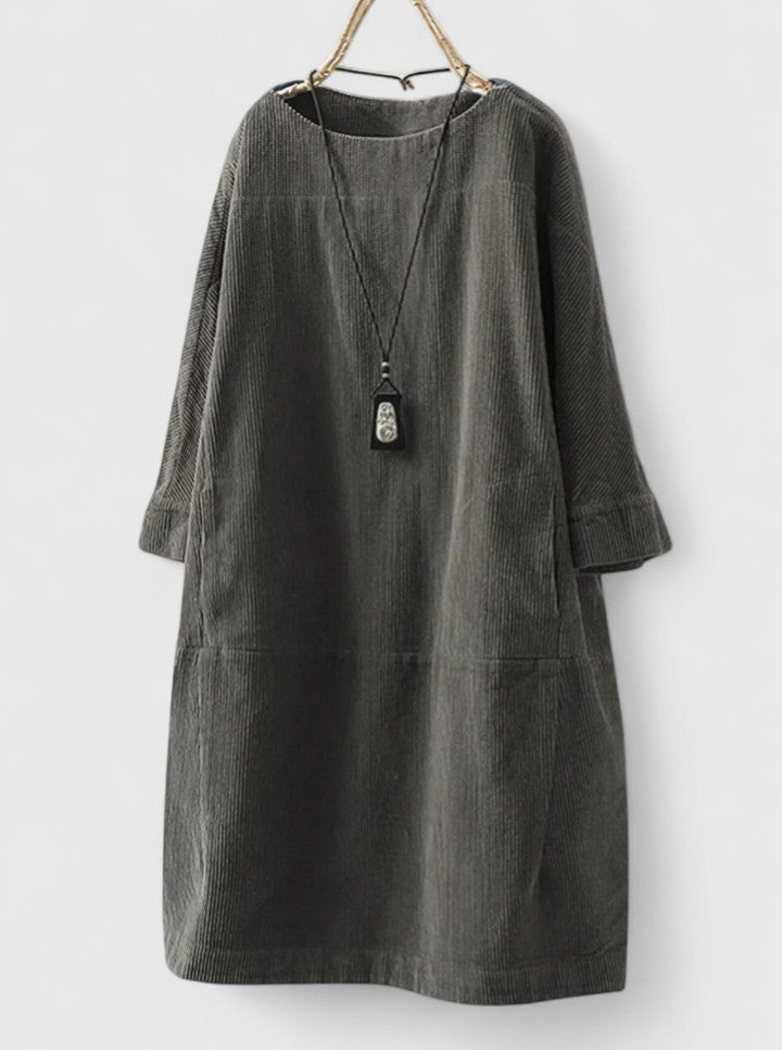 Adalynn – Oversized Long Sleeve Cocoon Dress