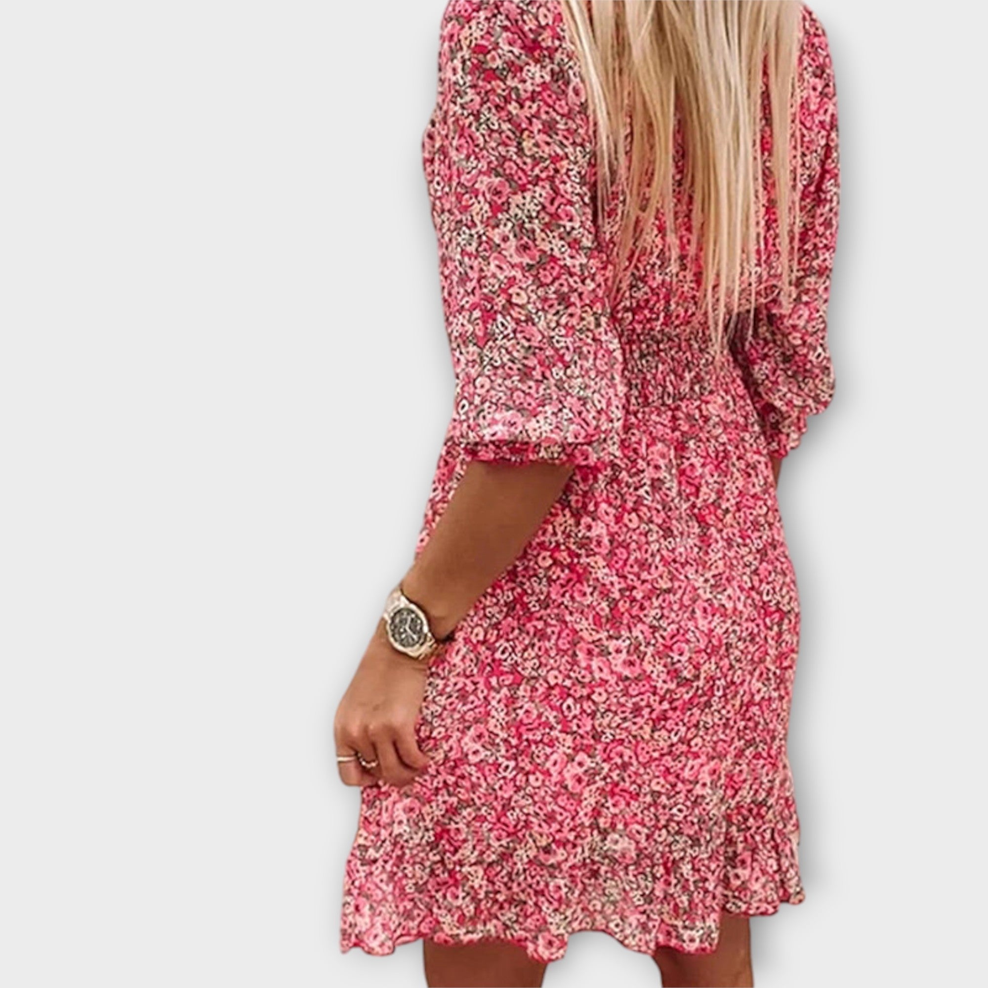 Fiona – Ditsy Floral Puff Sleeve Smocked Mini Dress