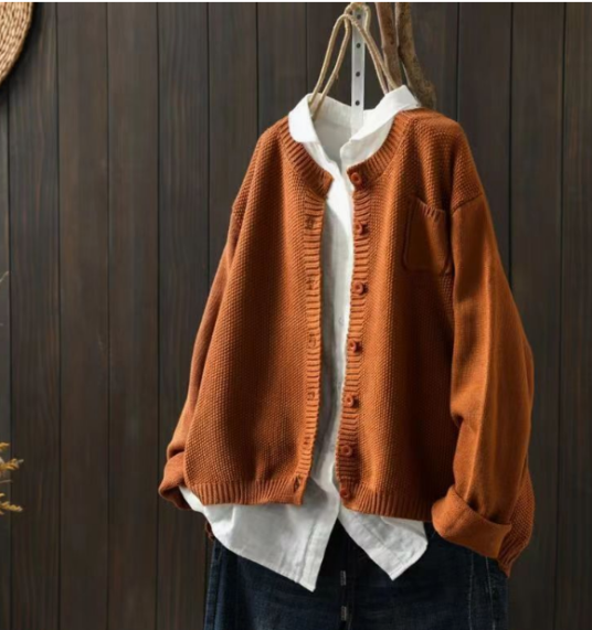 Marina – Draped Open Front Knit Cardigan