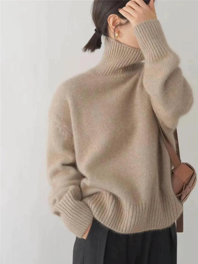 Maggie – Oversized Chunky Turtleneck Sweater