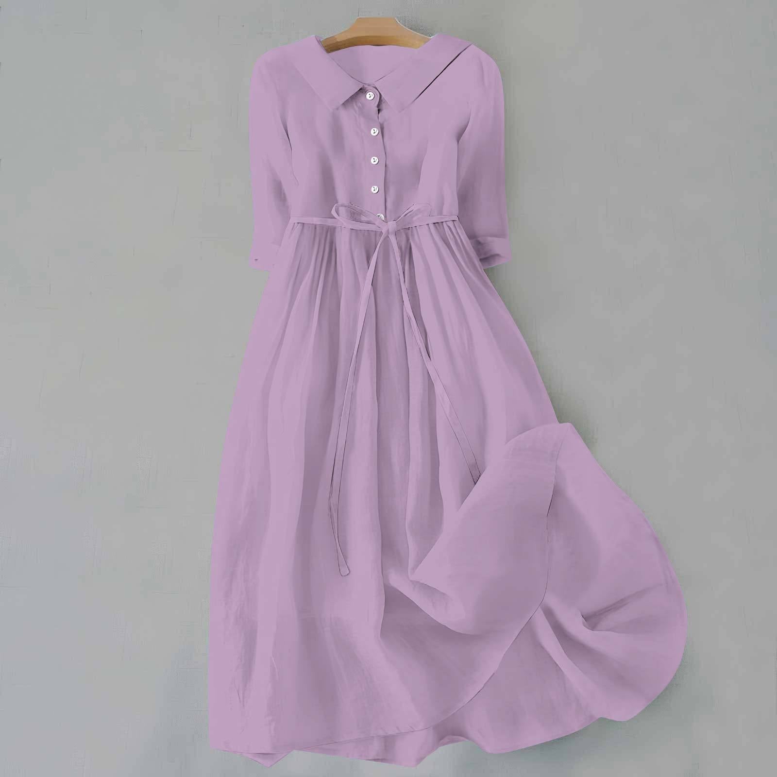 Ava – Ruffle V Neck Flowy Summer Midi Dress