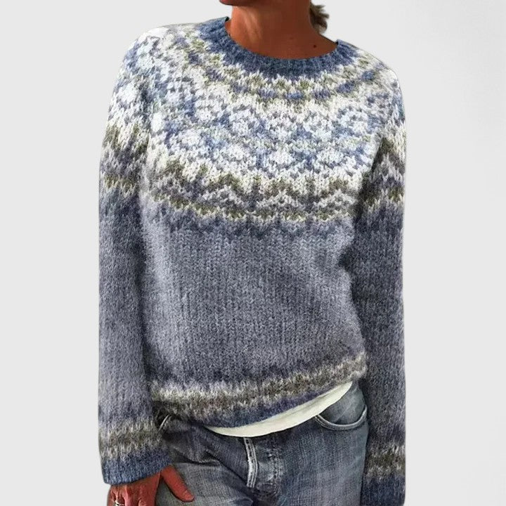 Sofia – Nordic Fair Isle Knit Sweater