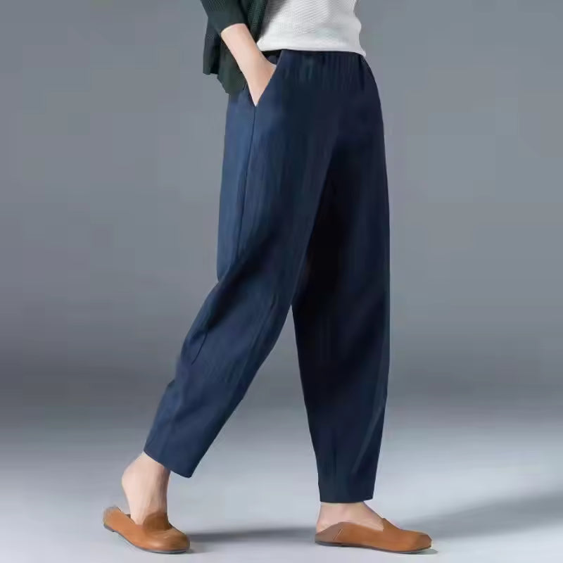 Brooklyn – Cropped Barrel Leg Pants