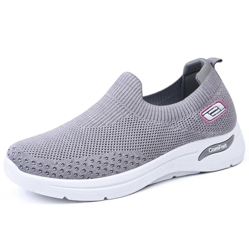 Brianna – Knit Sock Slip On Walking Sneakers