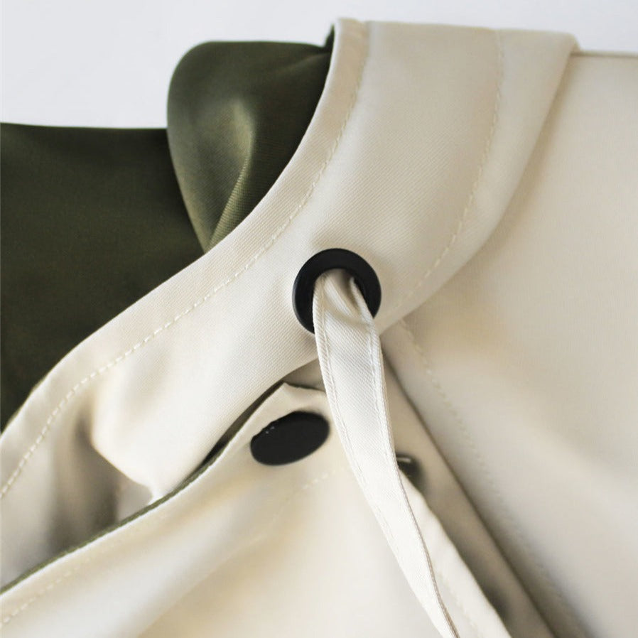 Thea – Layered Zip Up Windbreaker Jacket