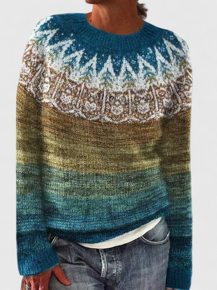 Sofia – Nordic Fair Isle Knit Sweater