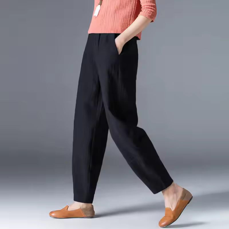 Brooklyn – Cropped Barrel Leg Pants