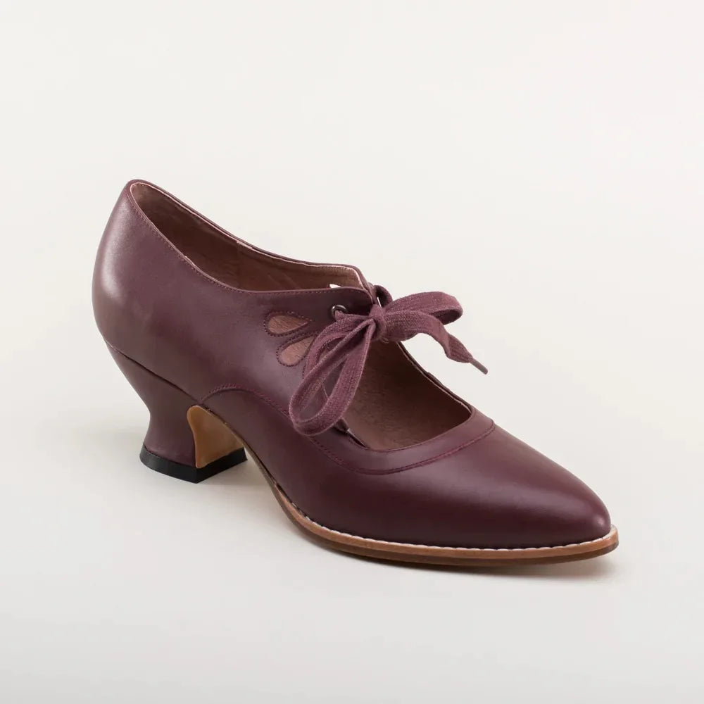 Rosalie – Pointed Toe Bow Kitten Heels