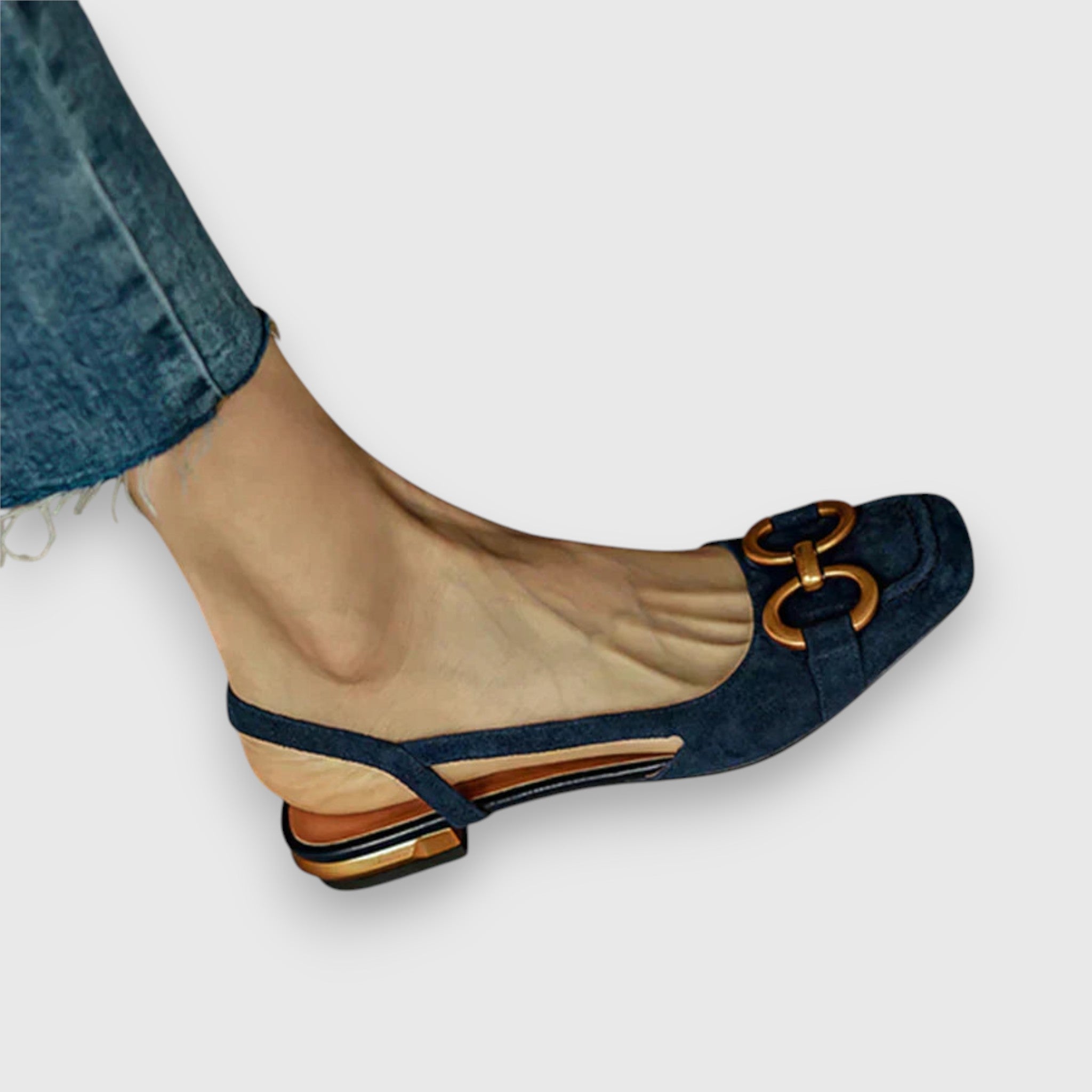 Juliette – Square Toe Slingback Flats