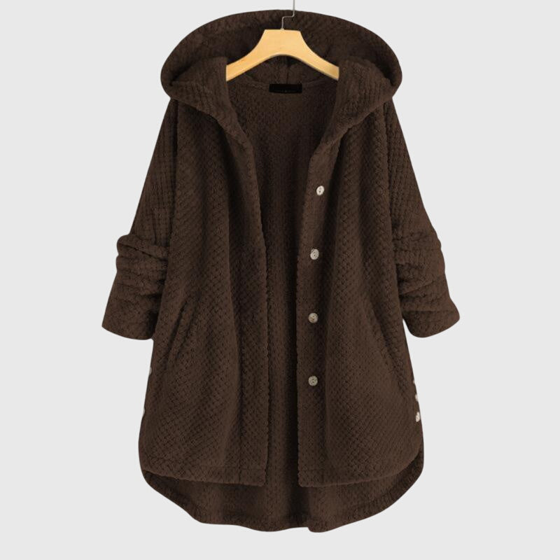 Sienna – Sherpa Fleece Button Up Jacket
