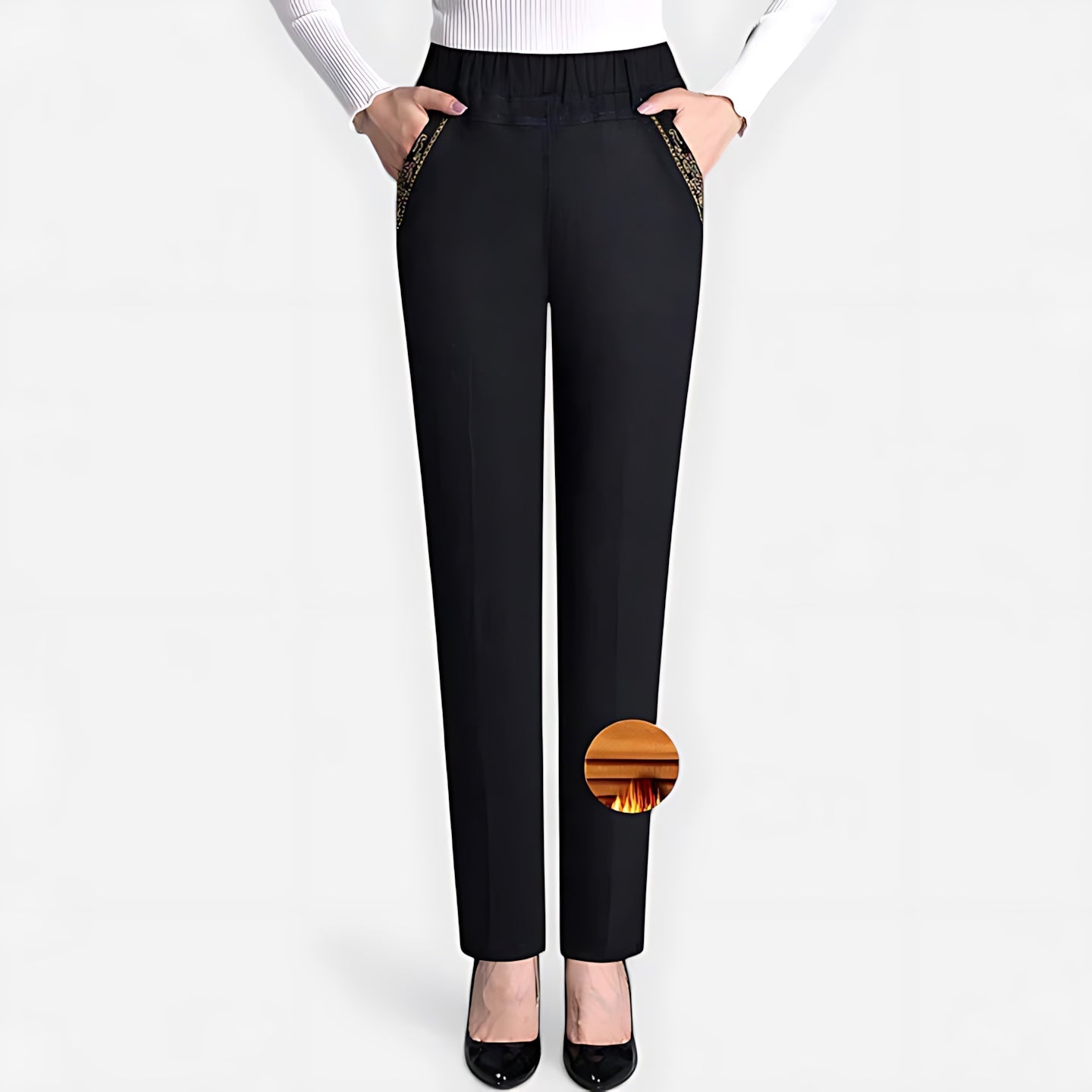 Abigail – High Waist Straight Leg Pants