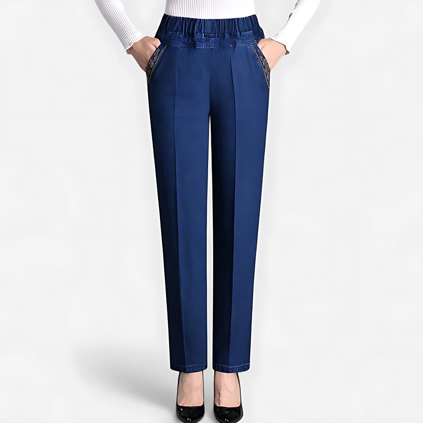 Abigail – High Waist Straight Leg Pants