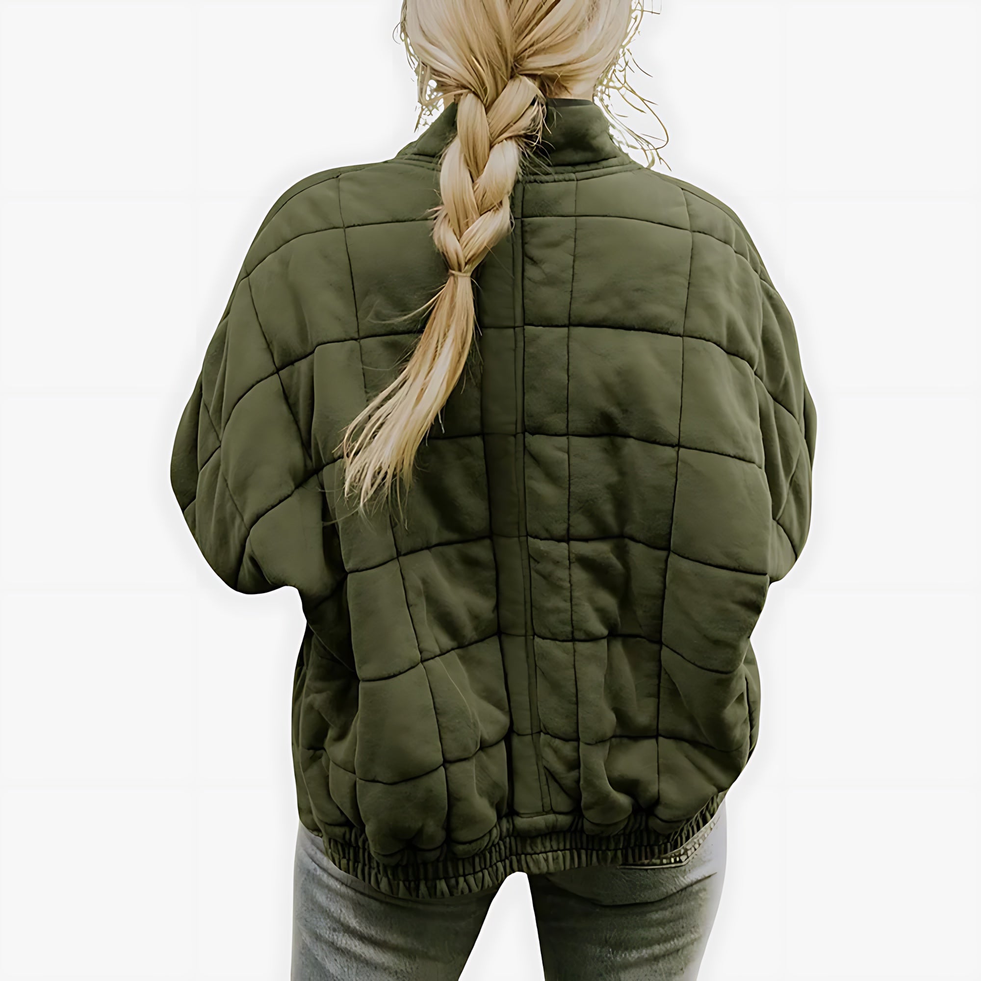Adaline – Quilted Stand Collar Puffer Jacket