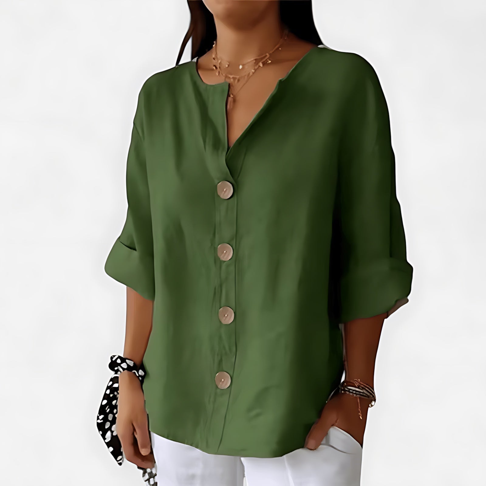 Adalynn – Long Sleeve Collared Shirt
