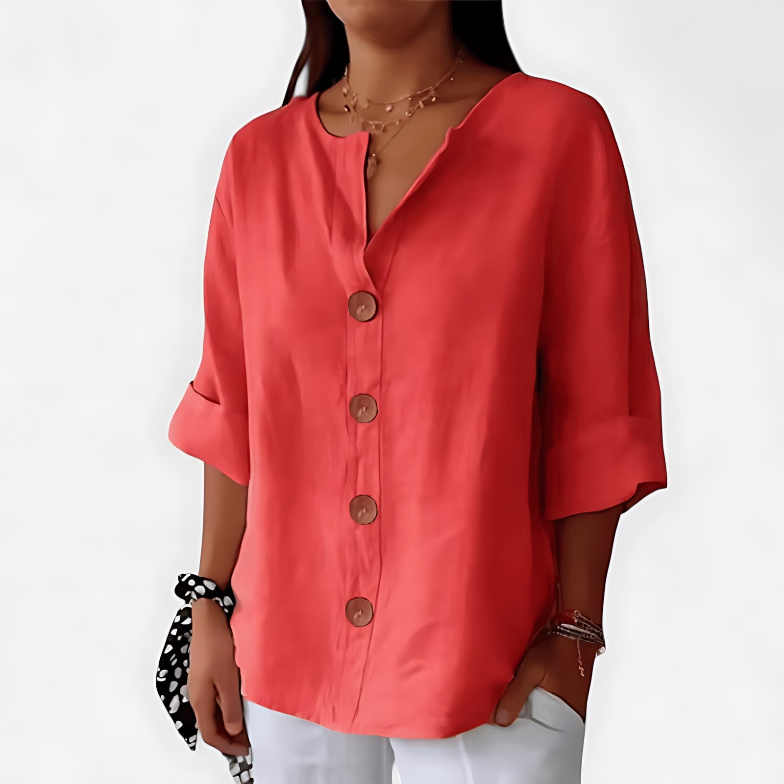Adalynn – Long Sleeve Collared Shirt