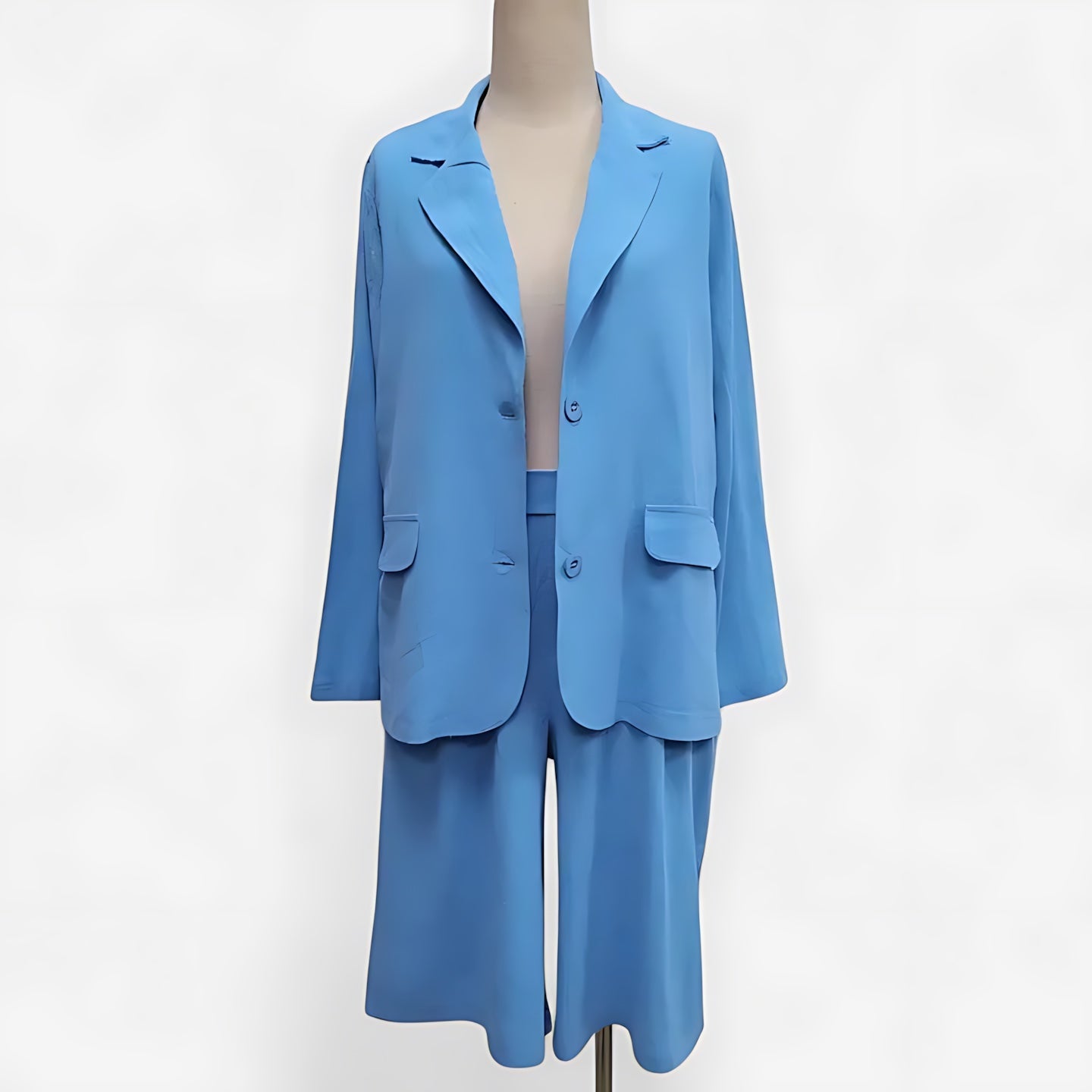 Adelaide – Open Front Blazer and Bermuda Shorts Set