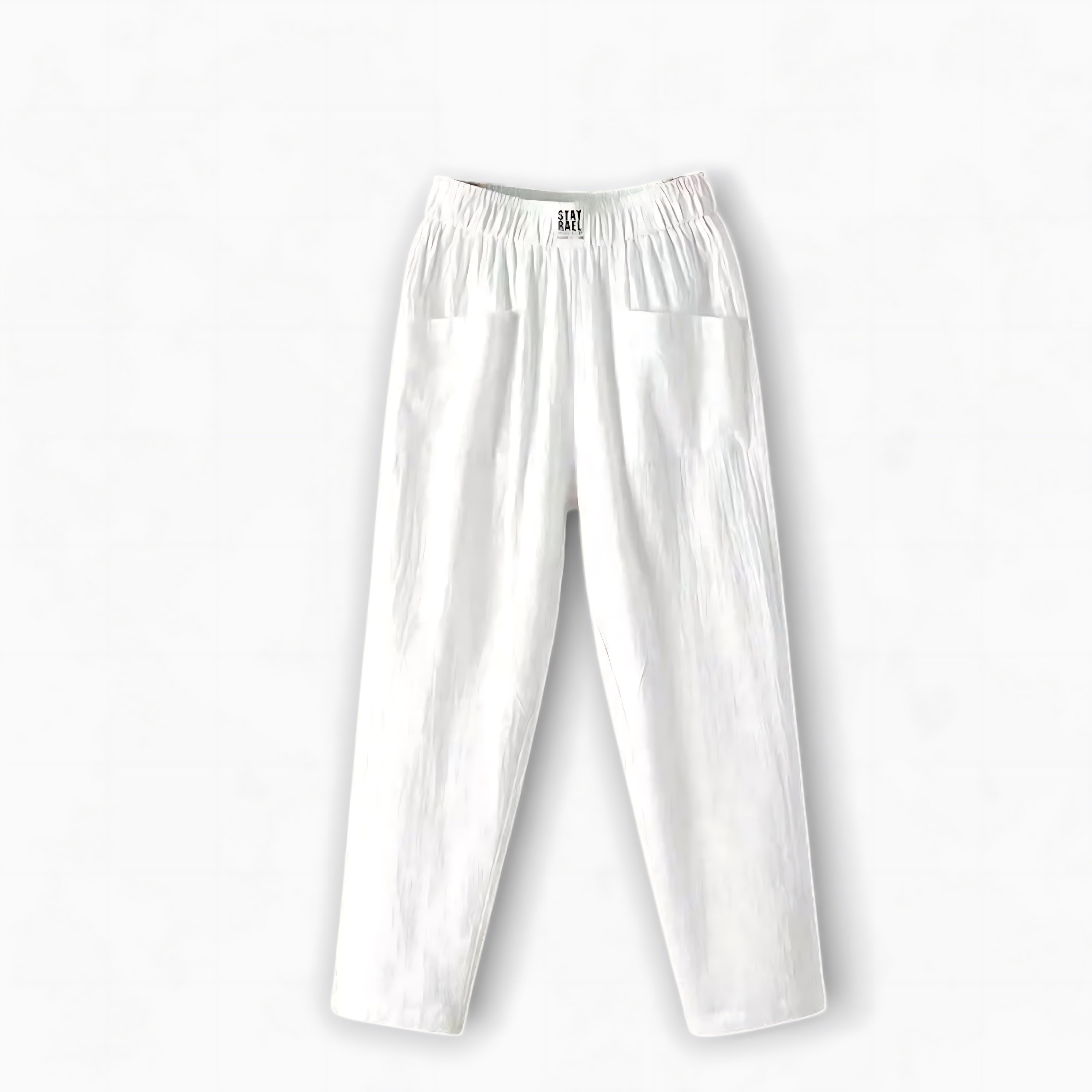 Adriana – Elastic Waist Cropped Wide Leg Pants
