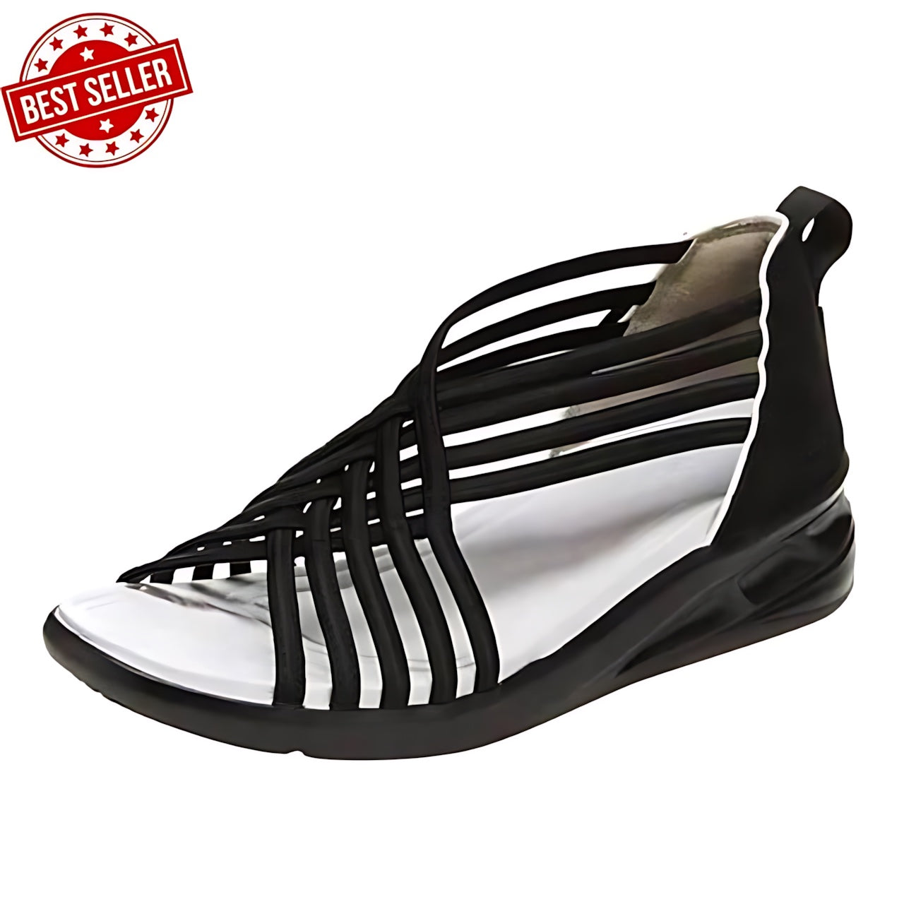 Alice – Crisscross Strappy Wedge Sandals