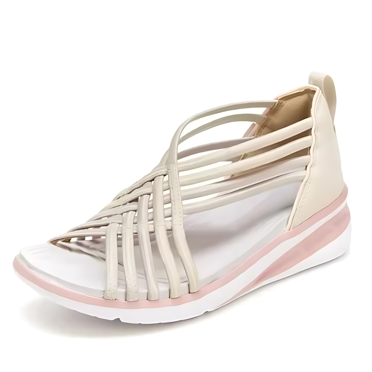 Alice – Crisscross Strappy Wedge Sandals