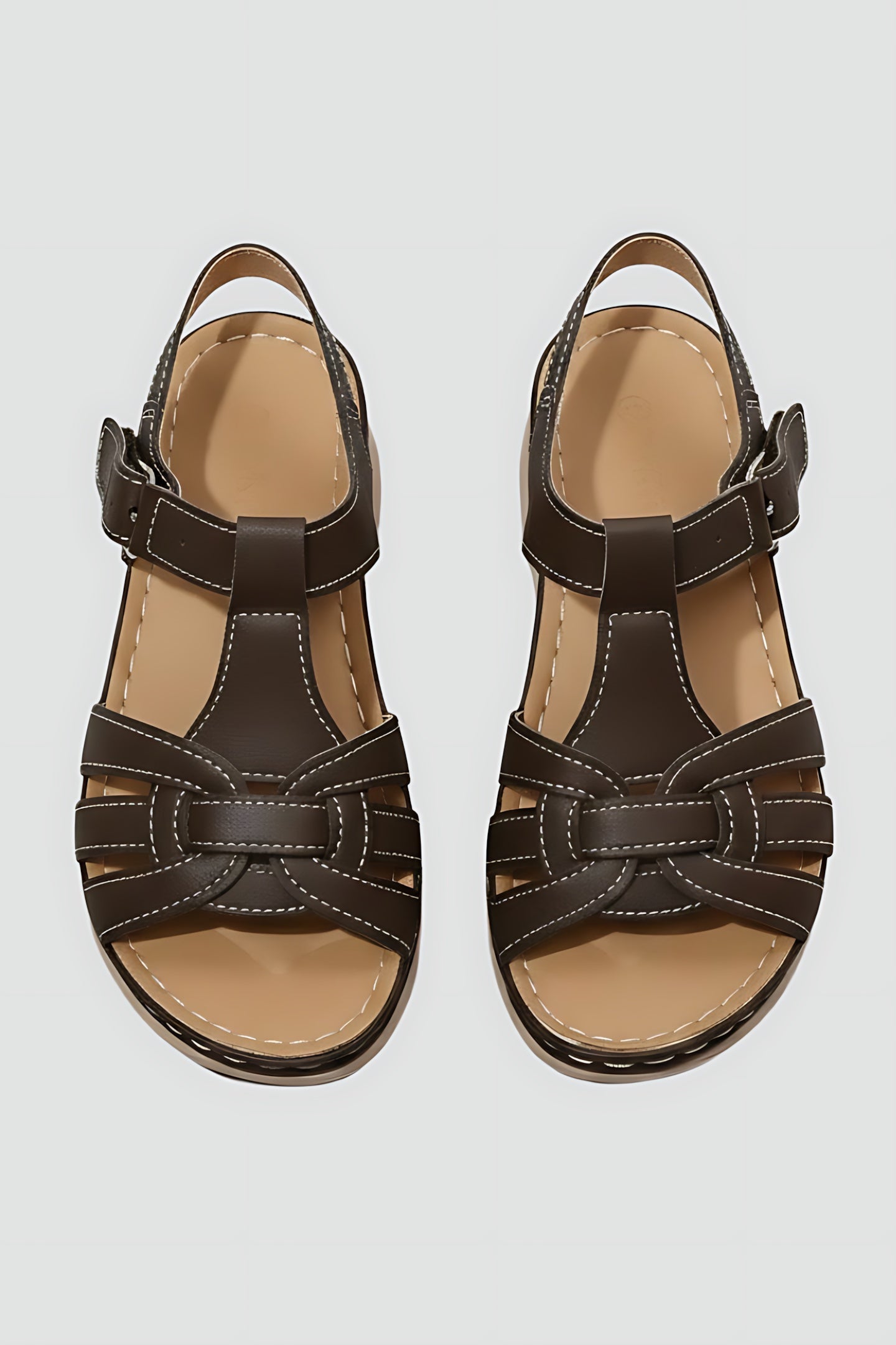 Allison – Closed Toe Fisherman Flat Sandals